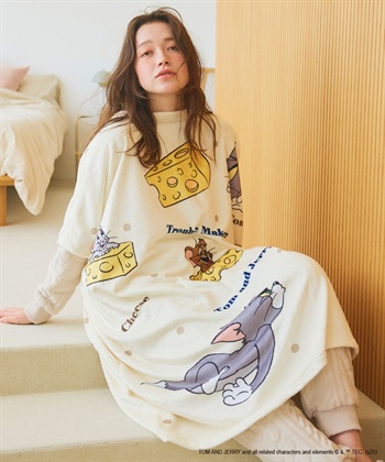 Life Style by cross marche 【TOM and JERRY/トムとジェリー】トムジェリあったか着るフリース毛布ウェア_subthumb_3