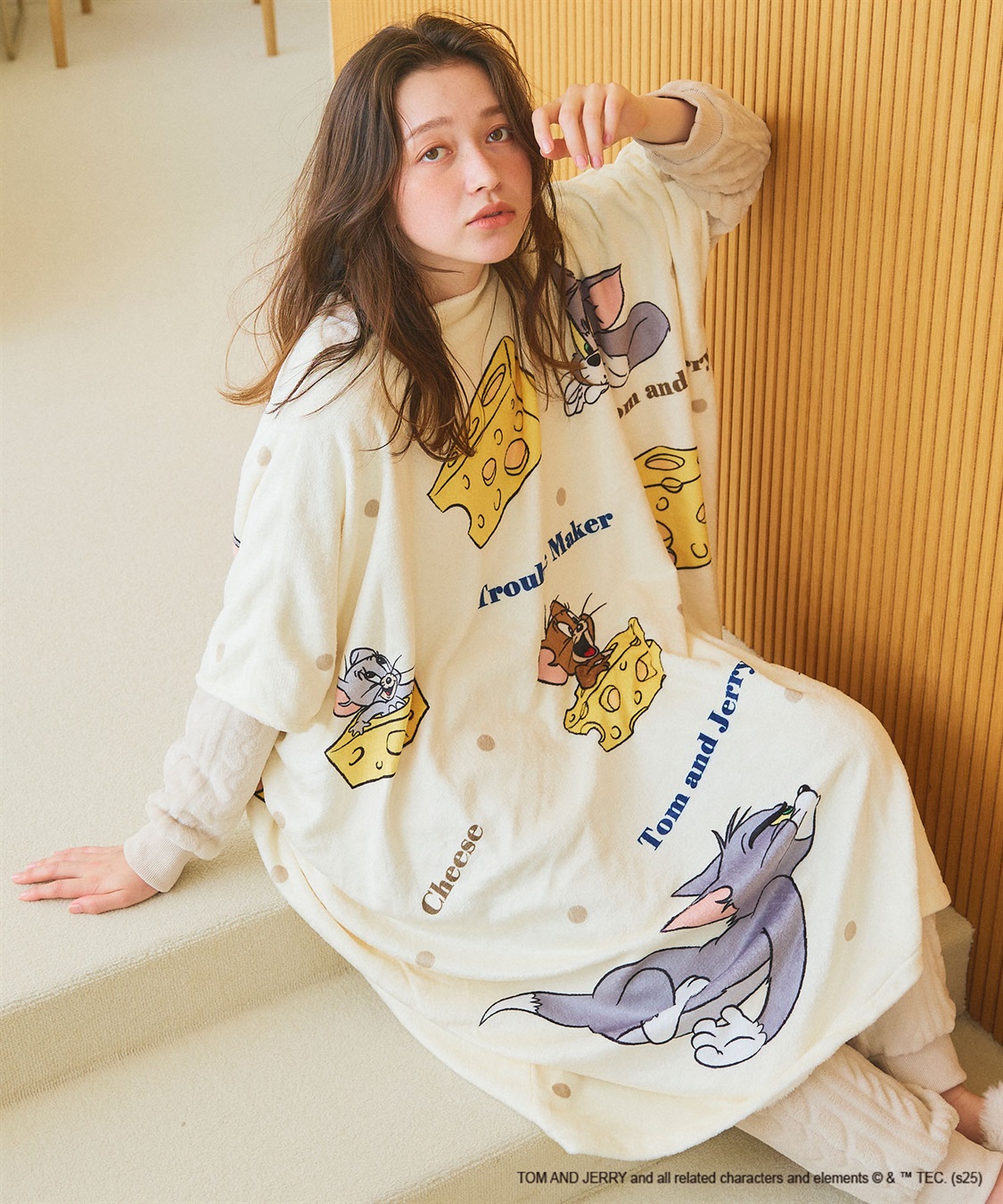 Life Style by cross marche 【TOM and JERRY/トムとジェリー】トムジェリあったか着るフリース毛布ウェア_sub_4