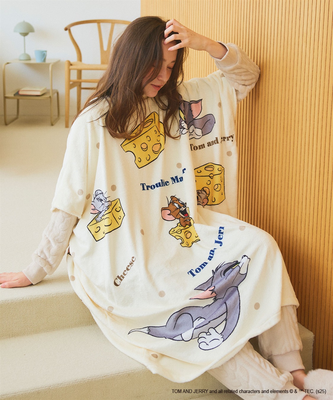 Life Style by cross marche 【TOM and JERRY/トムとジェリー】トムジェリあったか着るフリース毛布ウェア_sub_5
