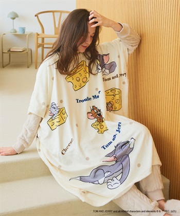 Life Style by cross marche 【TOM and JERRY/トムとジェリー】トムジェリあったか着るフリース毛布ウェア_subthumb_5