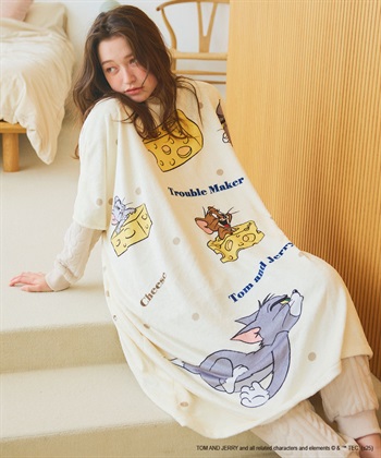 Life Style by cross marche 【TOM and JERRY/トムとジェリー】トムジェリあったか着るフリース毛布ウェア_subthumb_6