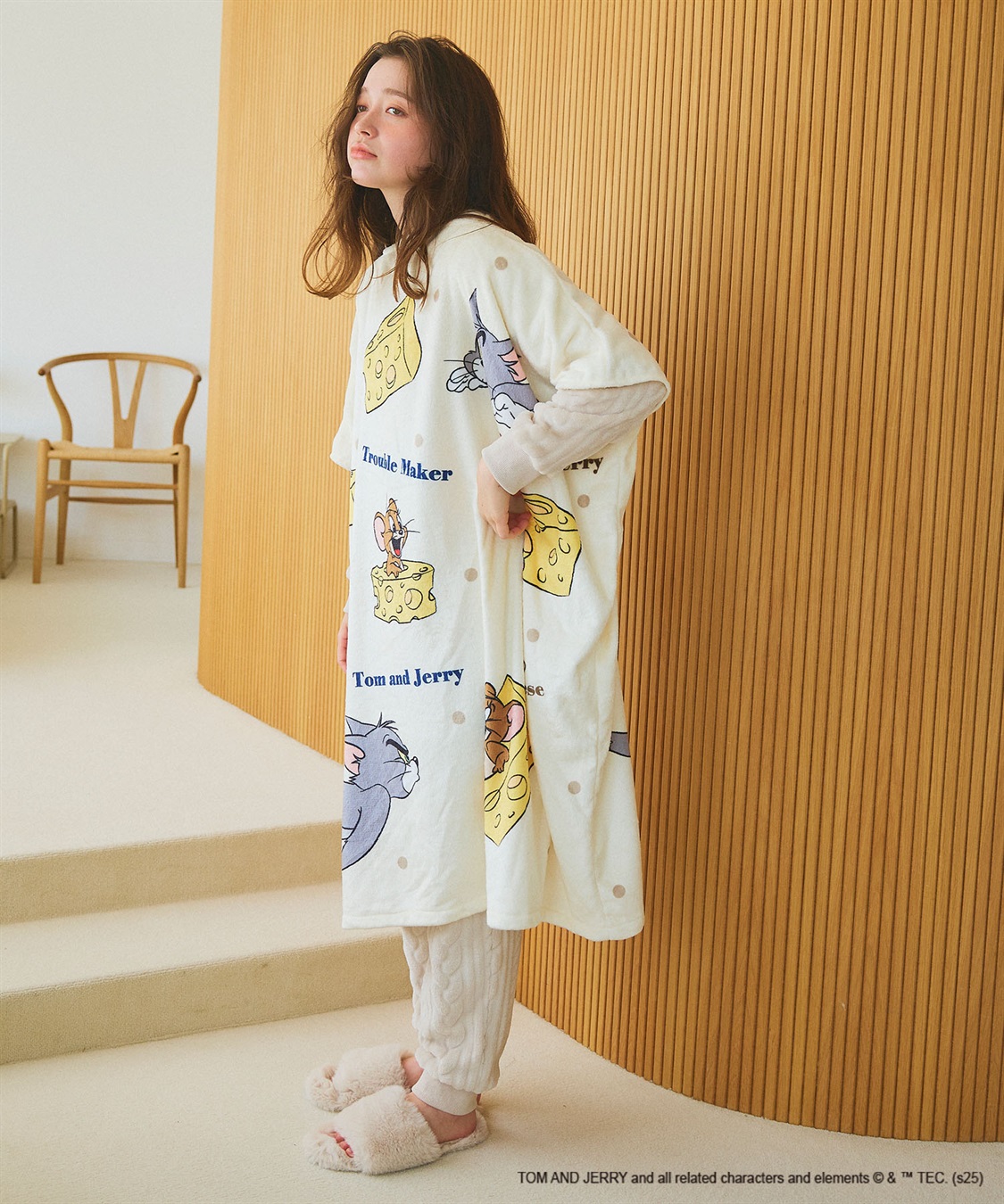 Life Style by cross marche 【TOM and JERRY/トムとジェリー】トムジェリあったか着るフリース毛布ウェア_sub_8