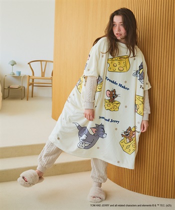 Life Style by cross marche 【TOM and JERRY/トムとジェリー】トムジェリあったか着るフリース毛布ウェア_subthumb_10