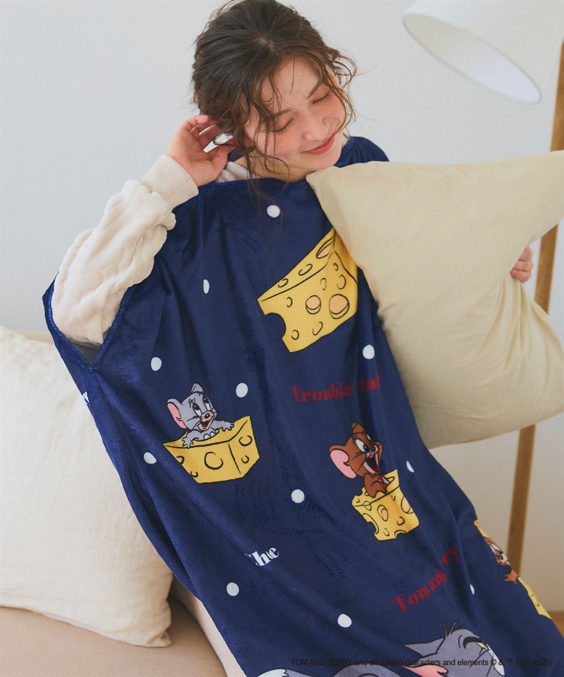 Life Style by cross marche 【TOM and JERRY/トムとジェリー】トムジェリあったか着るフリース毛布ウェア_sub_16