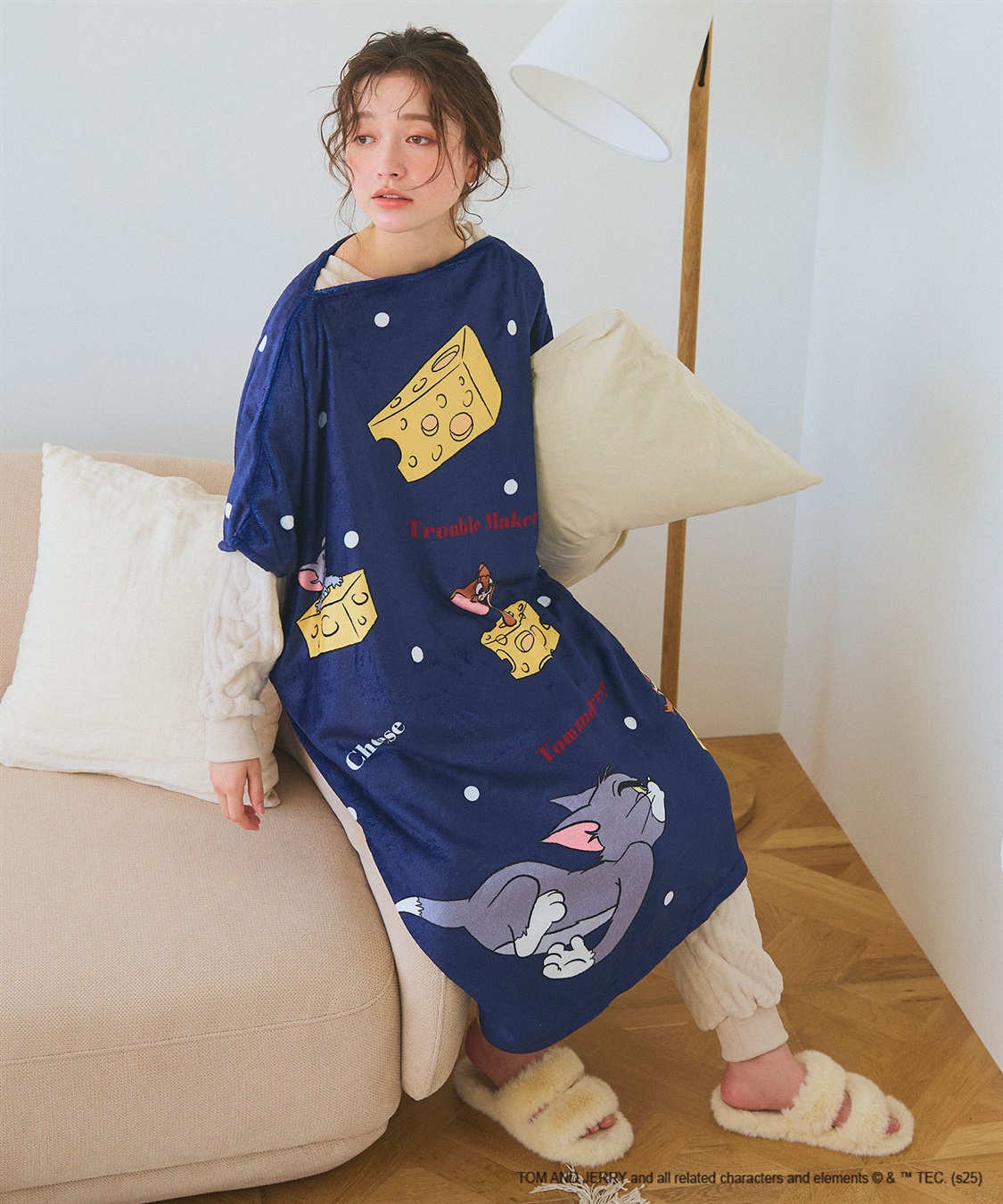 Life Style by cross marche 【TOM and JERRY/トムとジェリー】トムジェリあったか着るフリース毛布ウェア_sub_18