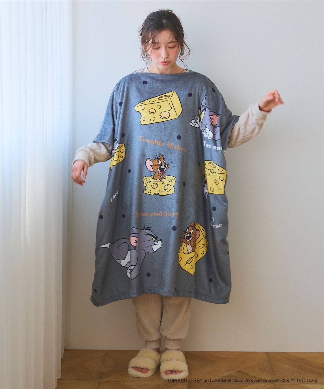 Life Style by cross marche 【TOM and JERRY/トムとジェリー】トムジェリあったか着るフリース毛布ウェア_sub_20