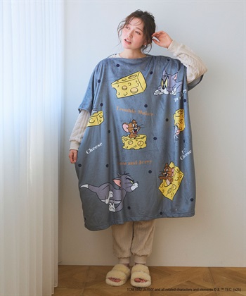 Life Style by cross marche 【TOM and JERRY/トムとジェリー】トムジェリあったか着るフリース毛布ウェア_subthumb_21