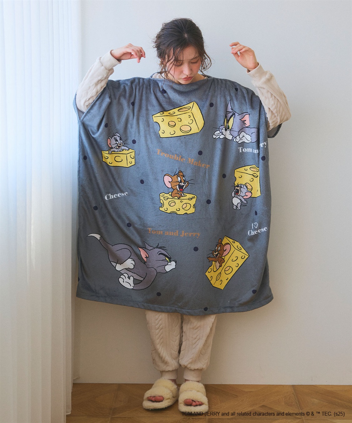 Life Style by cross marche 【TOM and JERRY/トムとジェリー】トムジェリあったか着るフリース毛布ウェア_sub_23