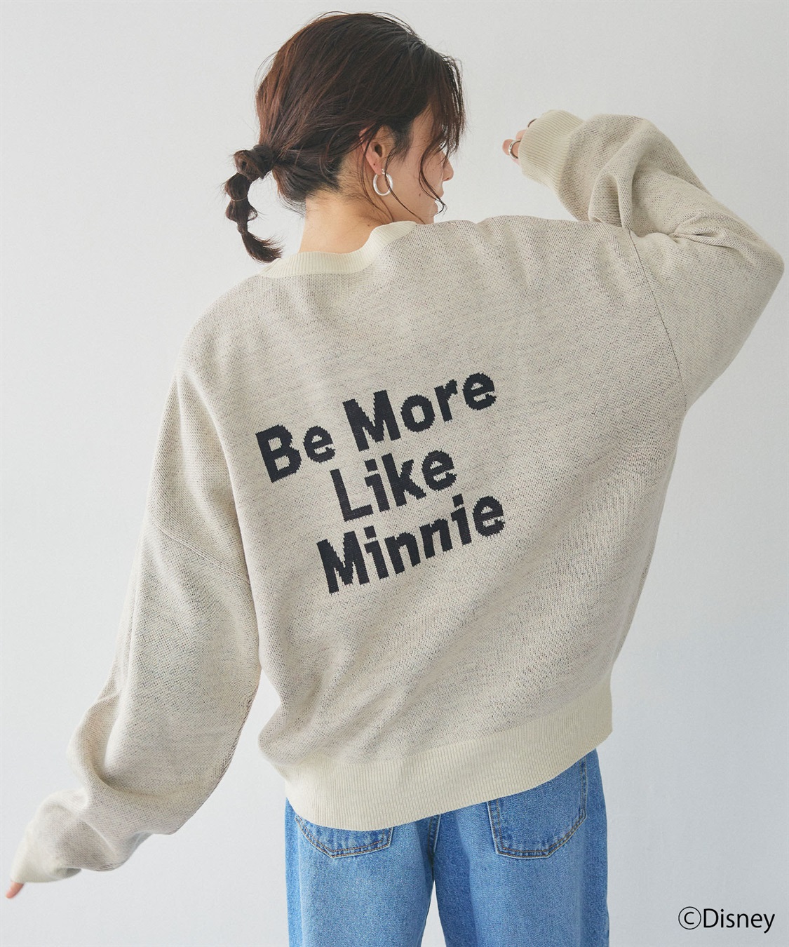 chara station 【Disney/ディズニー】Minnie Mouse/ミニーマウス/ジャガードニットプルオーバー_sub_4