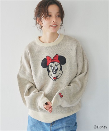 chara station 【Disney/ディズニー】Minnie Mouse/ミニーマウス/ジャガードニットプルオーバー_subthumb_6