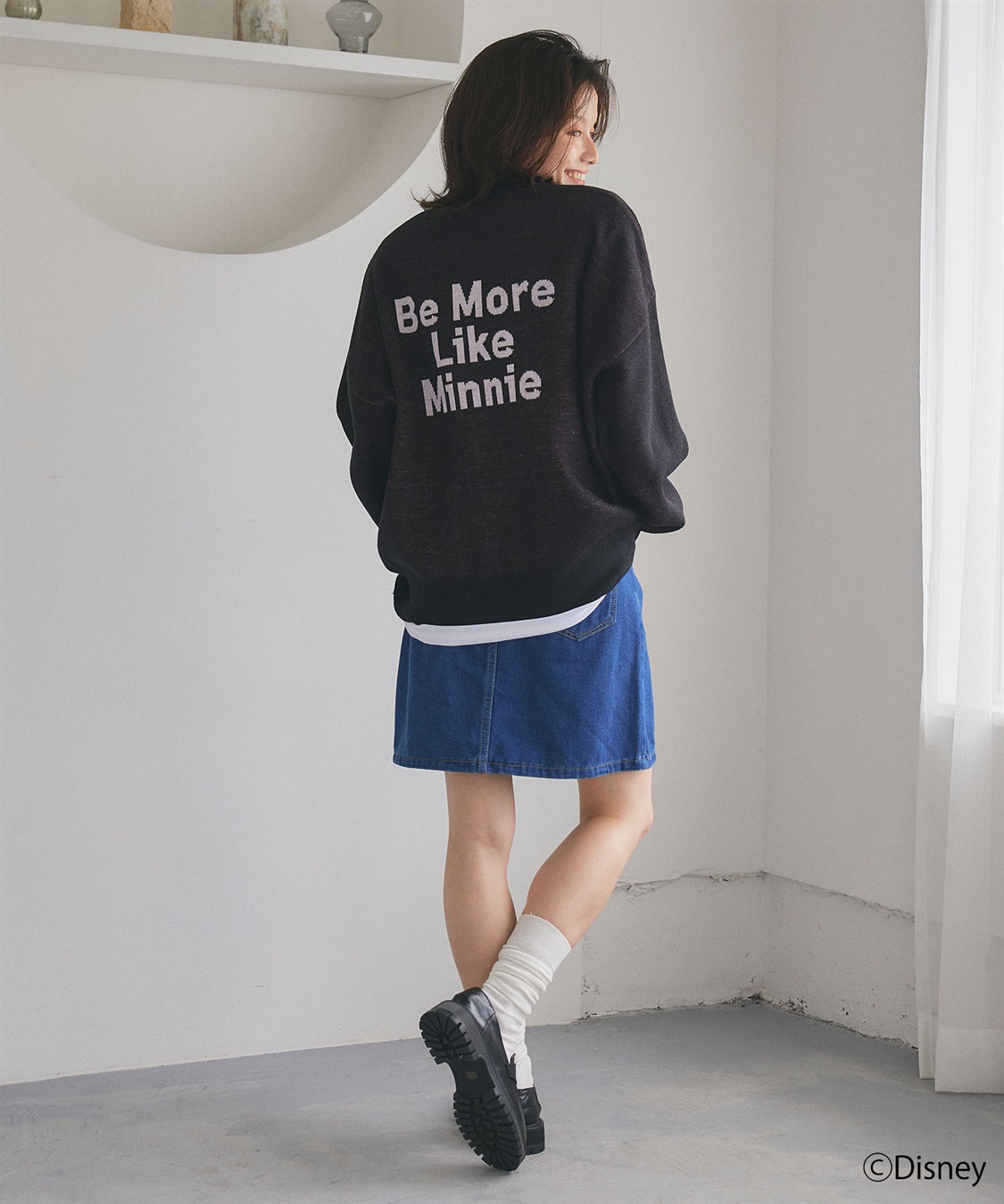 chara station 【Disney/ディズニー】Minnie Mouse/ミニーマウス/ジャガードニットプルオーバー_sub_17