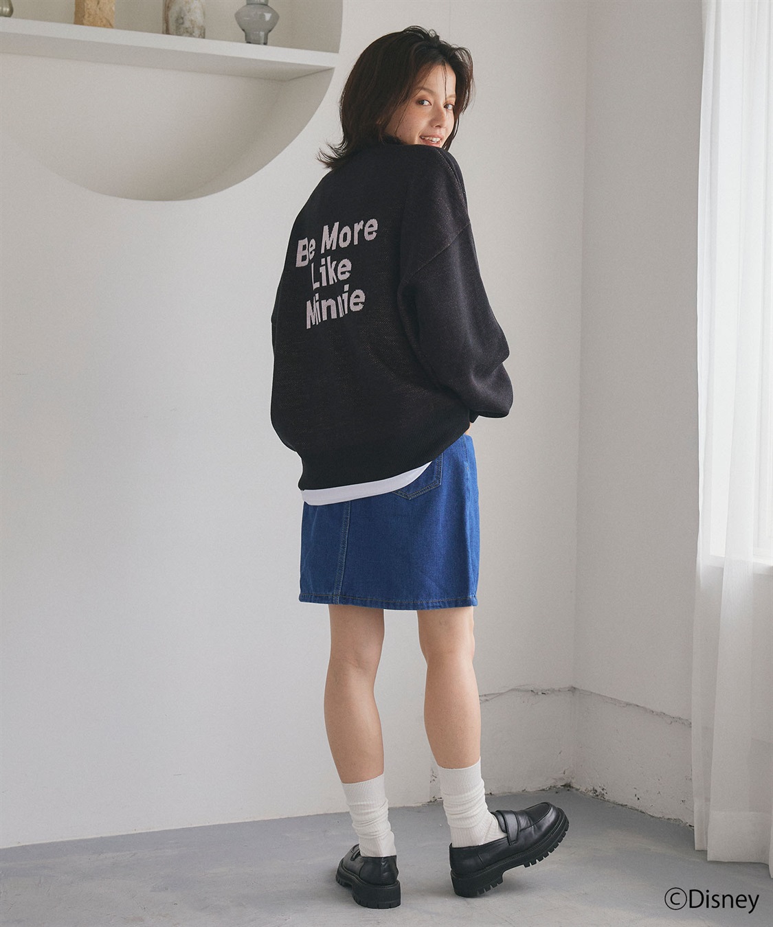 chara station 【Disney/ディズニー】Minnie Mouse/ミニーマウス/ジャガードニットプルオーバー_sub_18