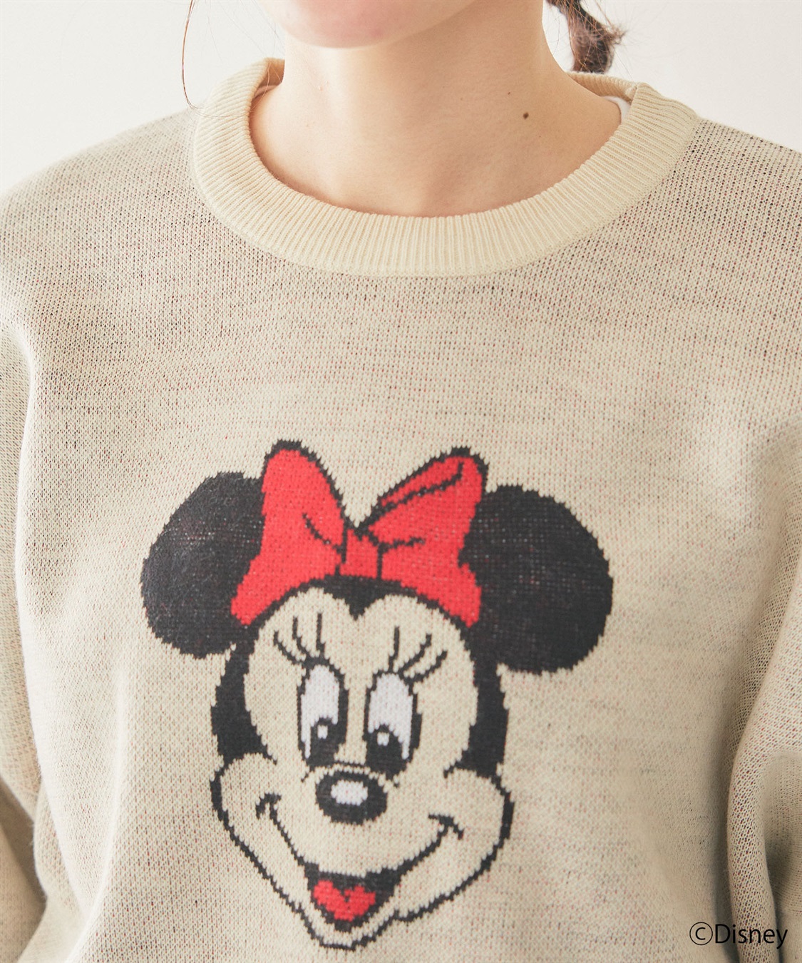 chara station 【Disney/ディズニー】Minnie Mouse/ミニーマウス/ジャガードニットプルオーバー_sub_26