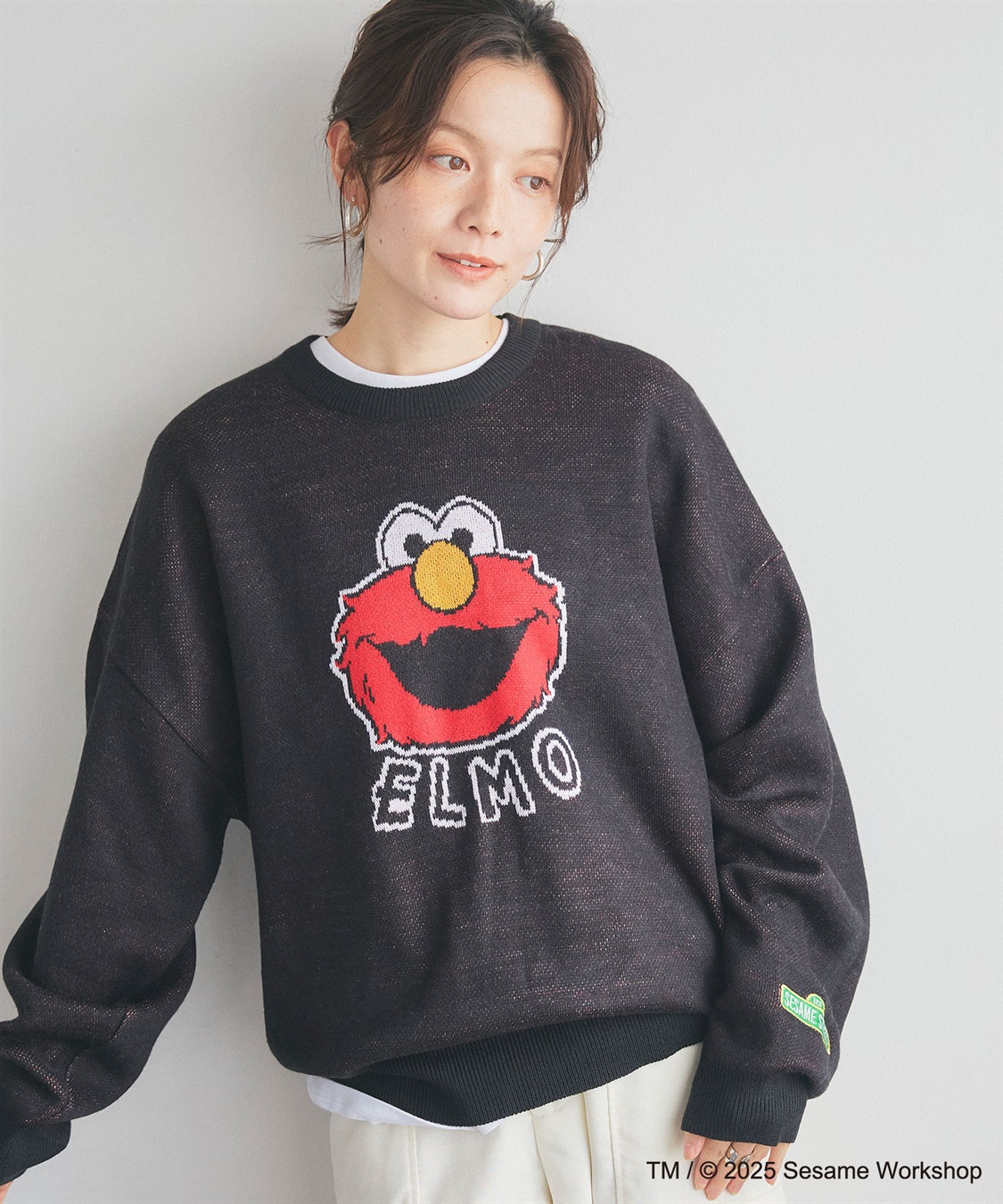 Life Style by cross marche 【セサミストリート】エルモ/ELMOジャガードニット《SESAME STREET》_sub_2