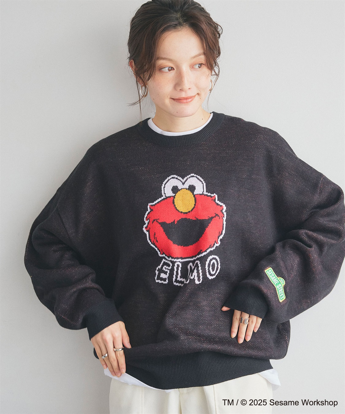 Life Style by cross marche 【セサミストリート】エルモ/ELMOジャガードニット《SESAME STREET》_sub_3