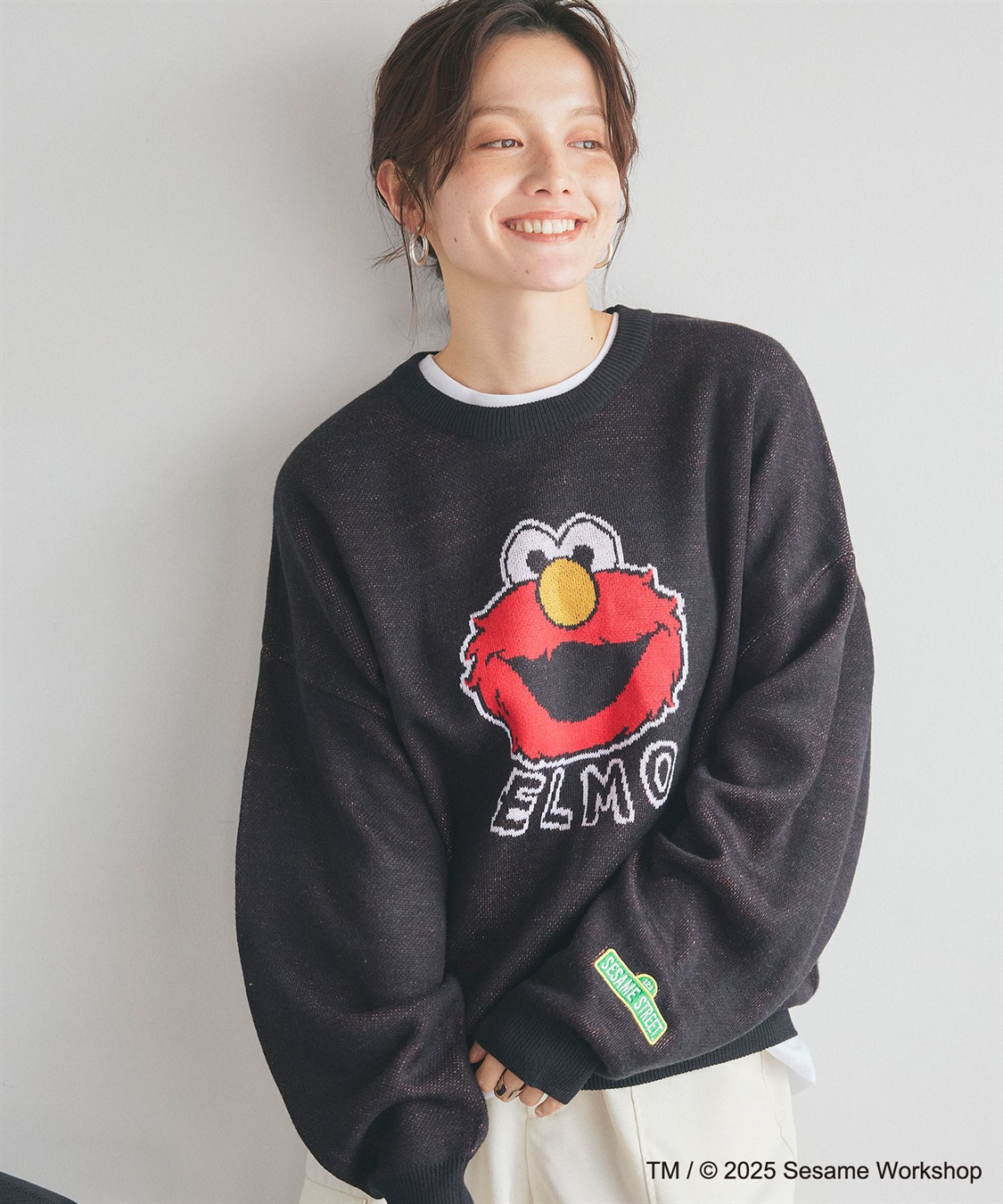 Life Style by cross marche 【セサミストリート】エルモ/ELMOジャガードニット《SESAME STREET》_sub_4