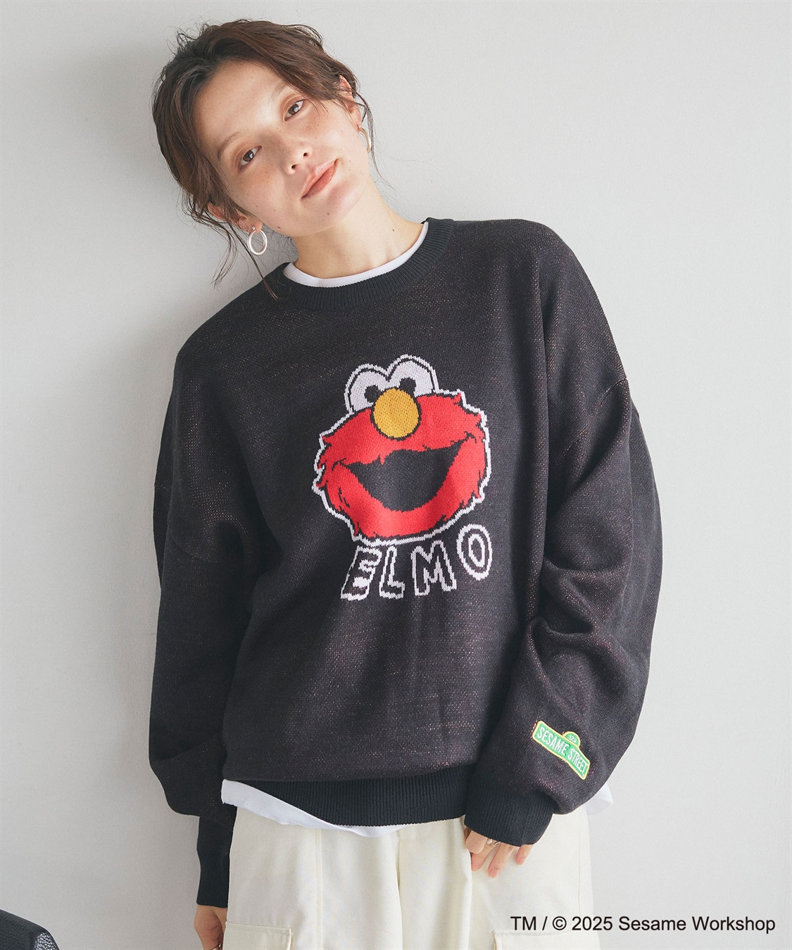 Life Style by cross marche 【セサミストリート】エルモ/ELMOジャガードニット《SESAME STREET》_sub_5