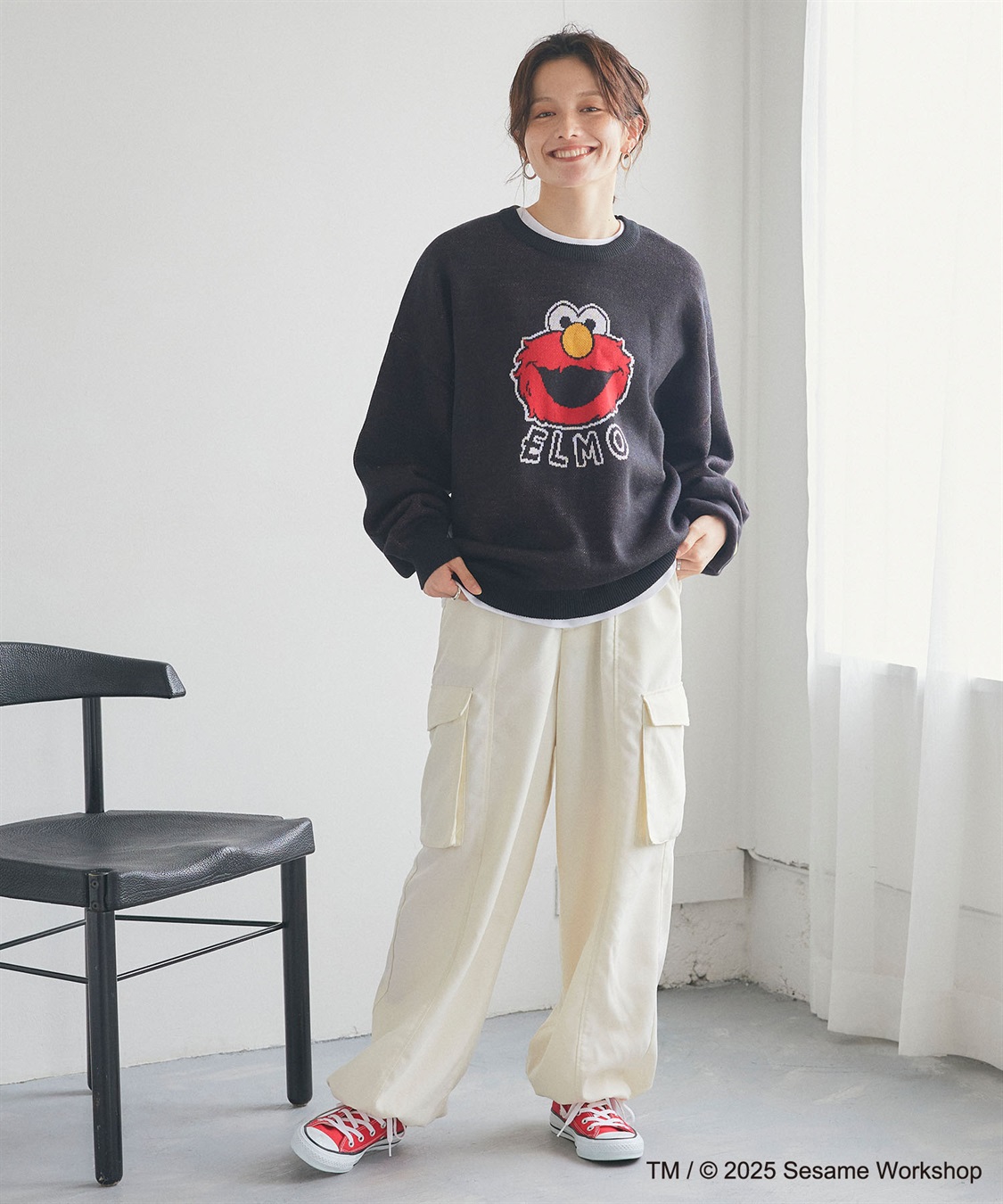 Life Style by cross marche 【セサミストリート】エルモ/ELMOジャガードニット《SESAME STREET》_sub_9