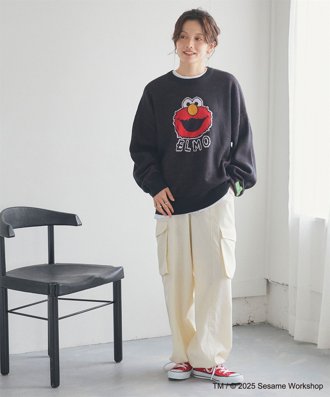 Life Style by cross marche 【セサミストリート】エルモ/ELMOジャガードニット《SESAME STREET》_sub_10