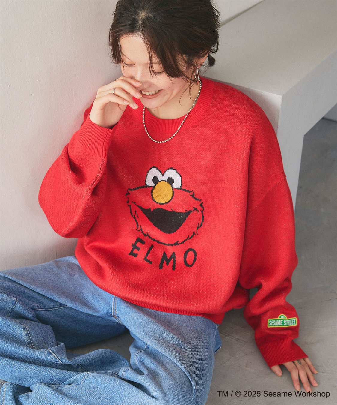 Life Style by cross marche 【セサミストリート】エルモ/ELMOジャガードニット《SESAME STREET》_sub_11