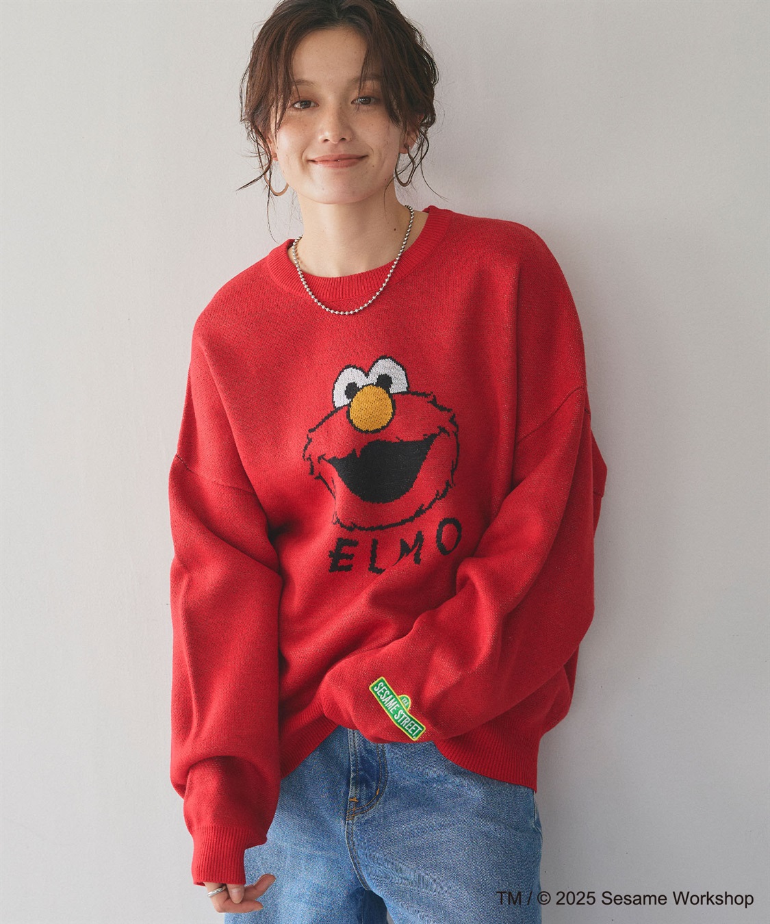 Life Style by cross marche 【セサミストリート】エルモ/ELMOジャガードニット《SESAME STREET》_sub_12