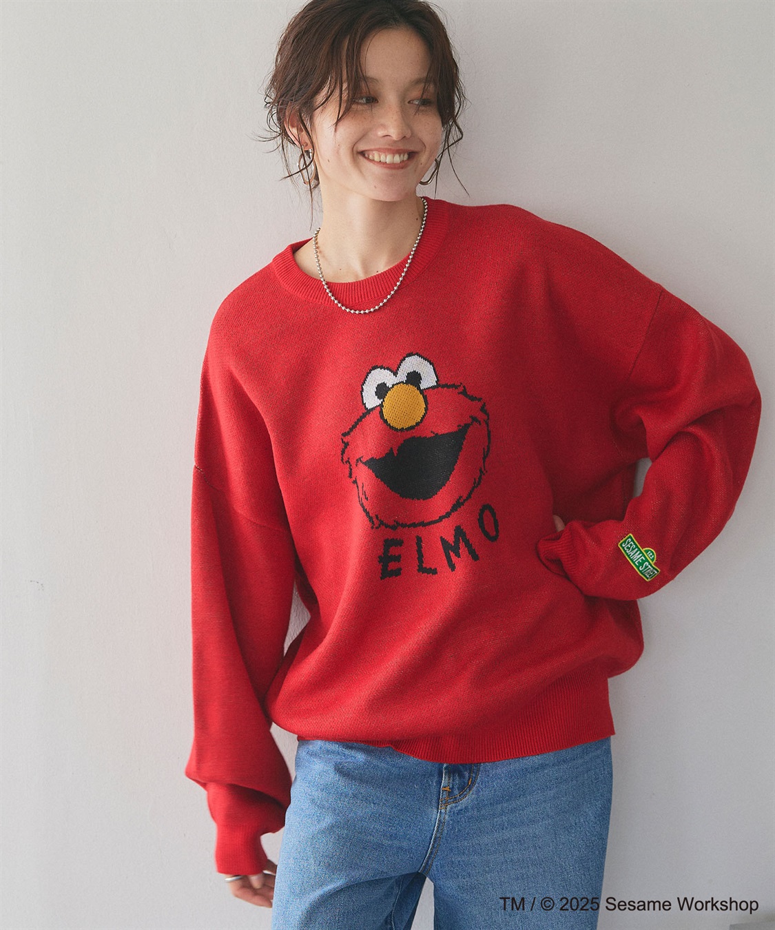 Life Style by cross marche 【セサミストリート】エルモ/ELMOジャガードニット《SESAME STREET》_sub_13