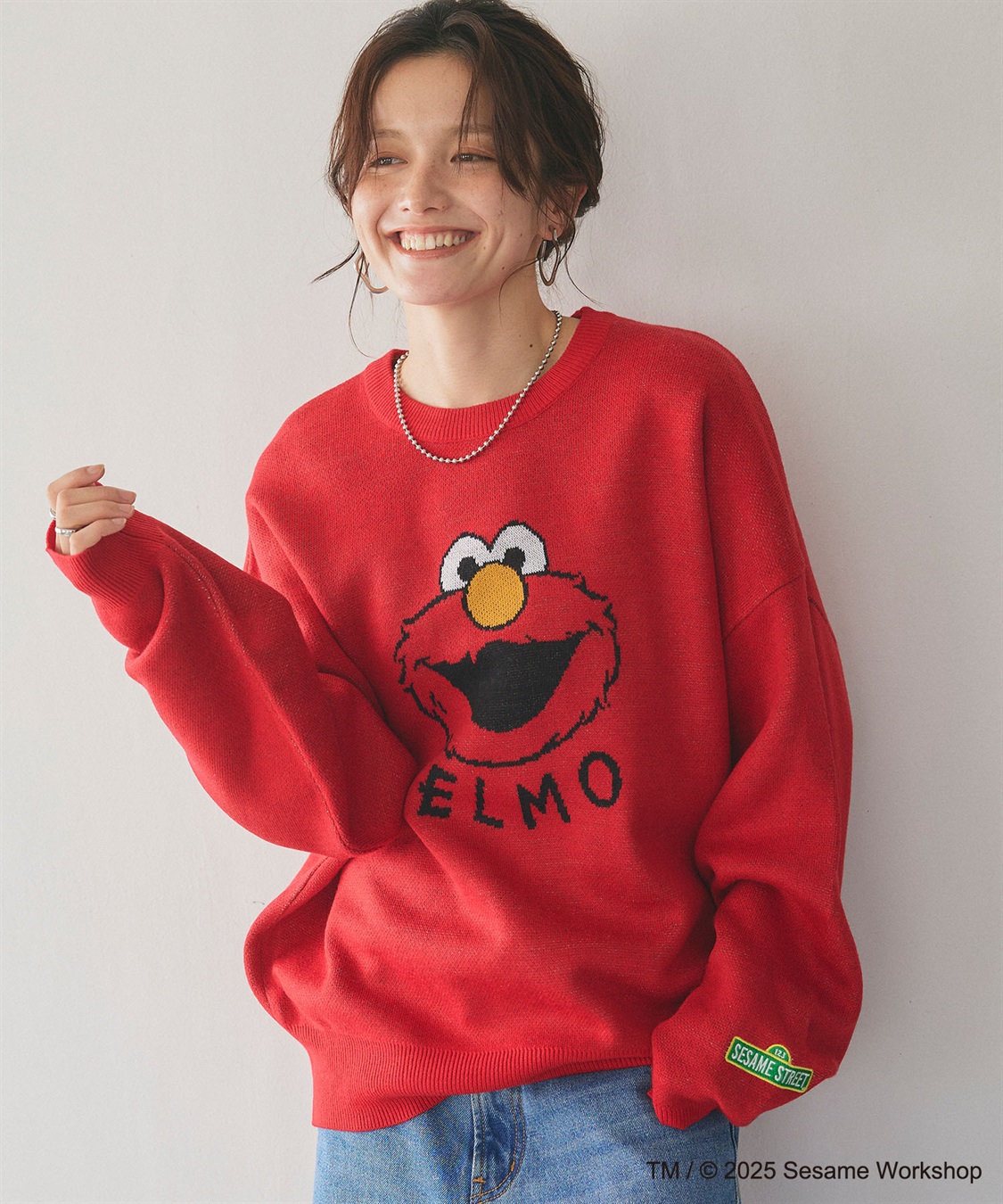Life Style by cross marche 【セサミストリート】エルモ/ELMOジャガードニット《SESAME STREET》_sub_16