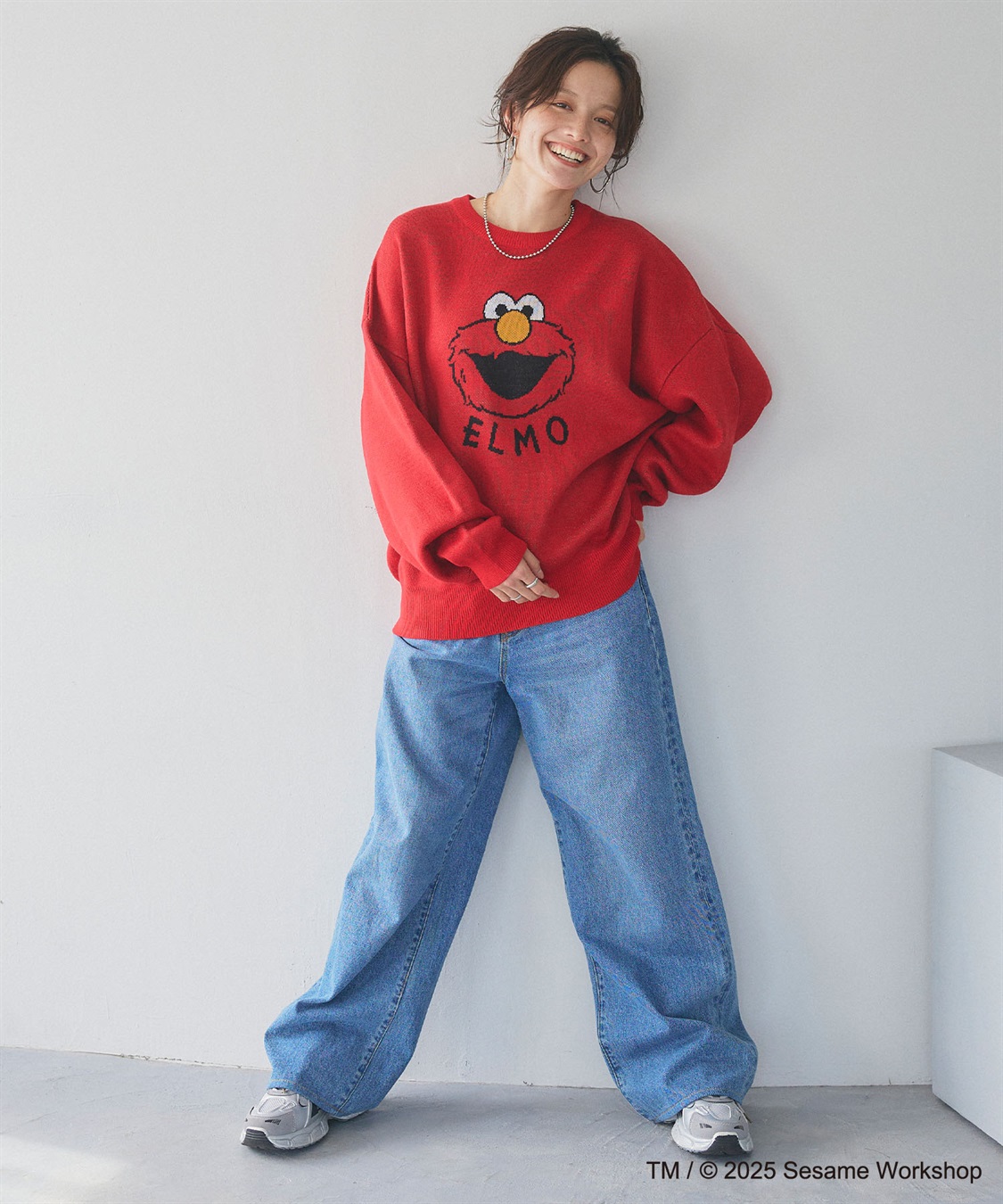 Life Style by cross marche 【セサミストリート】エルモ/ELMOジャガードニット《SESAME STREET》_sub_19