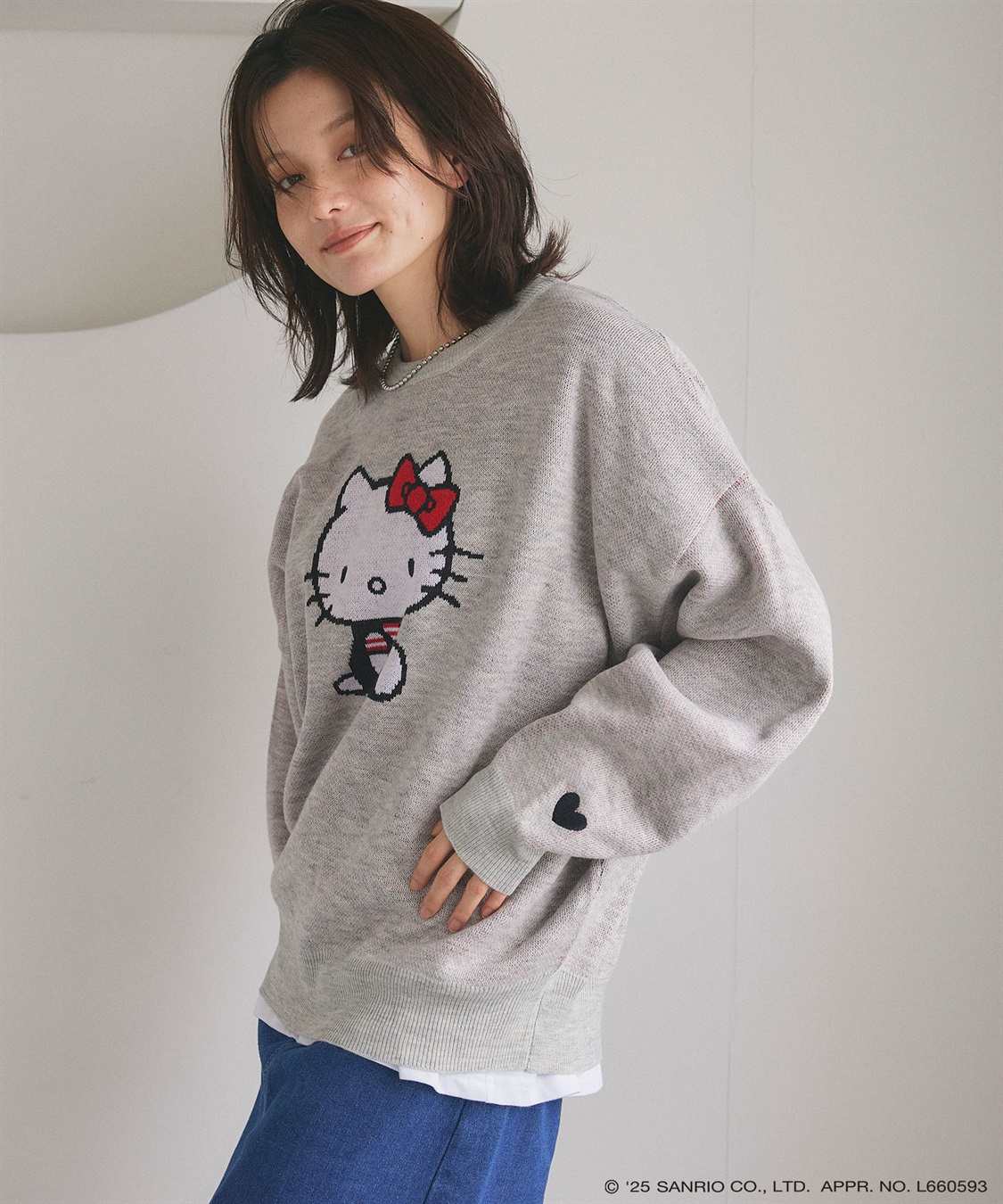 Life Style by cross marche 【sanrio characters】HELLO KITTY/ハローキティジャガードニット/クラシック/レトロ《サンリオキャラクターズ》_sub_3