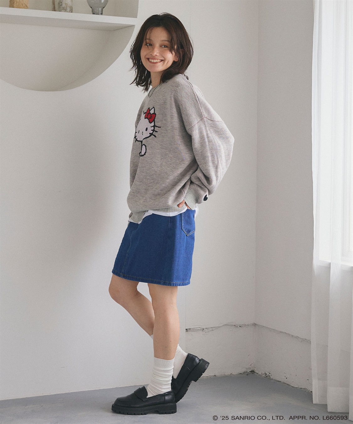 Life Style by cross marche 【sanrio characters】HELLO KITTY/ハローキティジャガードニット/クラシック/レトロ《サンリオキャラクターズ》_sub_9
