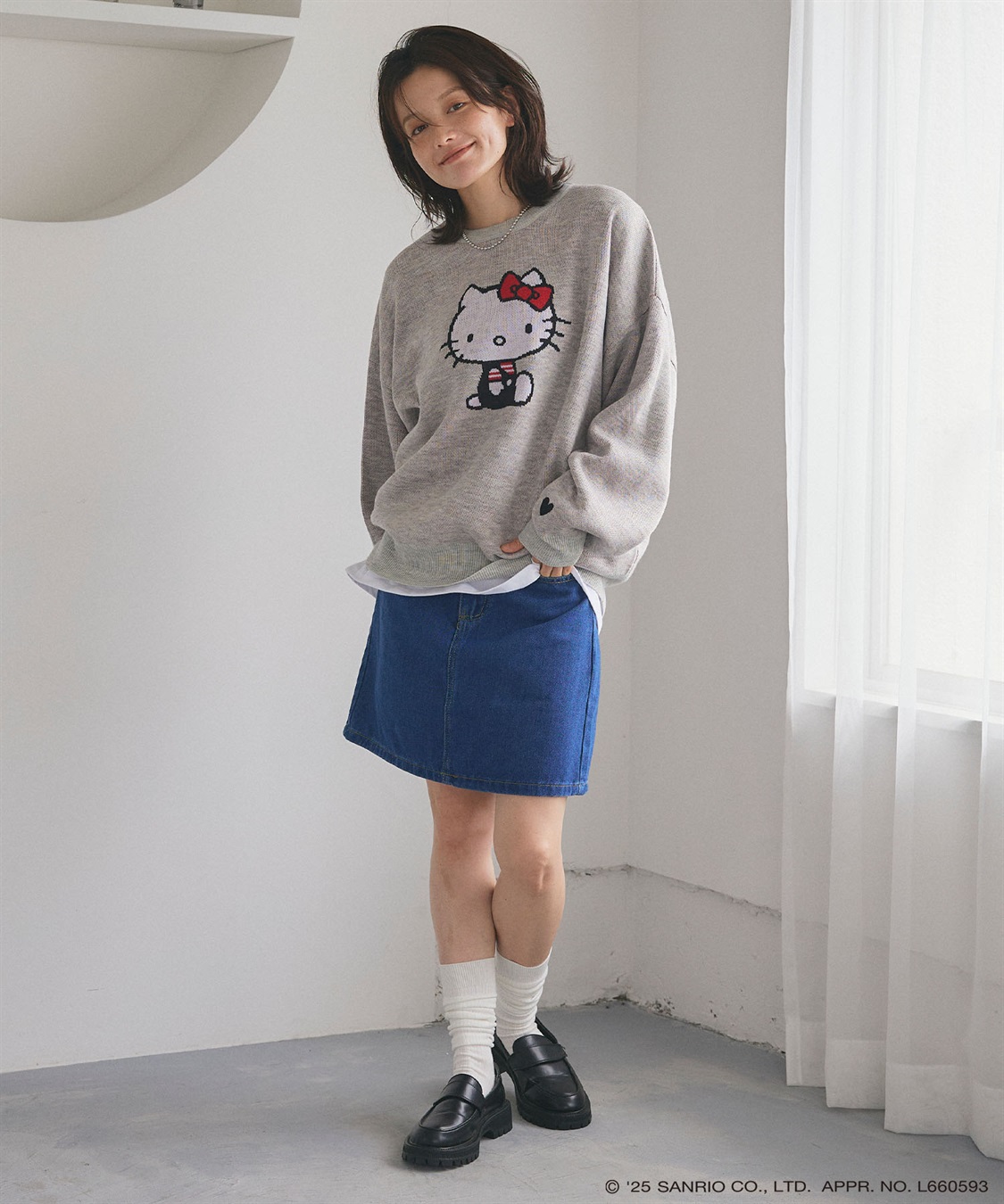 Life Style by cross marche 【sanrio characters】HELLO KITTY/ハローキティジャガードニット/クラシック/レトロ《サンリオキャラクターズ》_sub_10