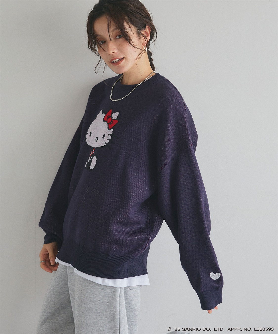 Life Style by cross marche 【sanrio characters】HELLO KITTY/ハローキティジャガードニット/クラシック/レトロ《サンリオキャラクターズ》_sub_15