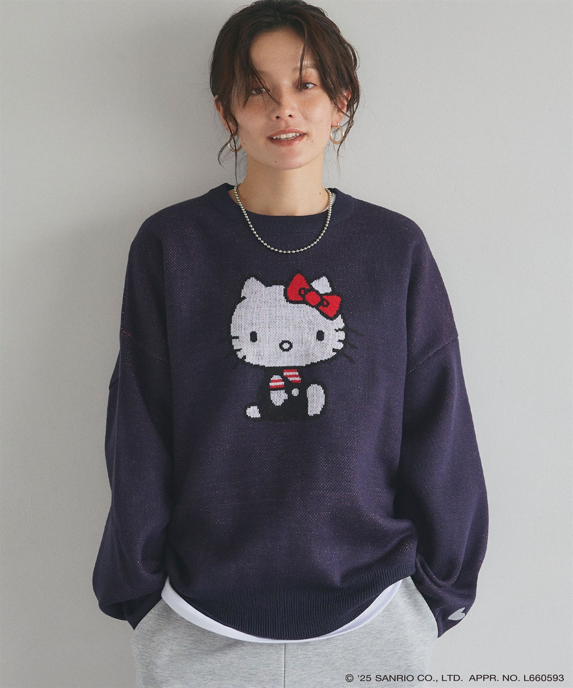 Life Style by cross marche 【sanrio characters】HELLO KITTY/ハローキティジャガードニット/クラシック/レトロ《サンリオキャラクターズ》_sub_16