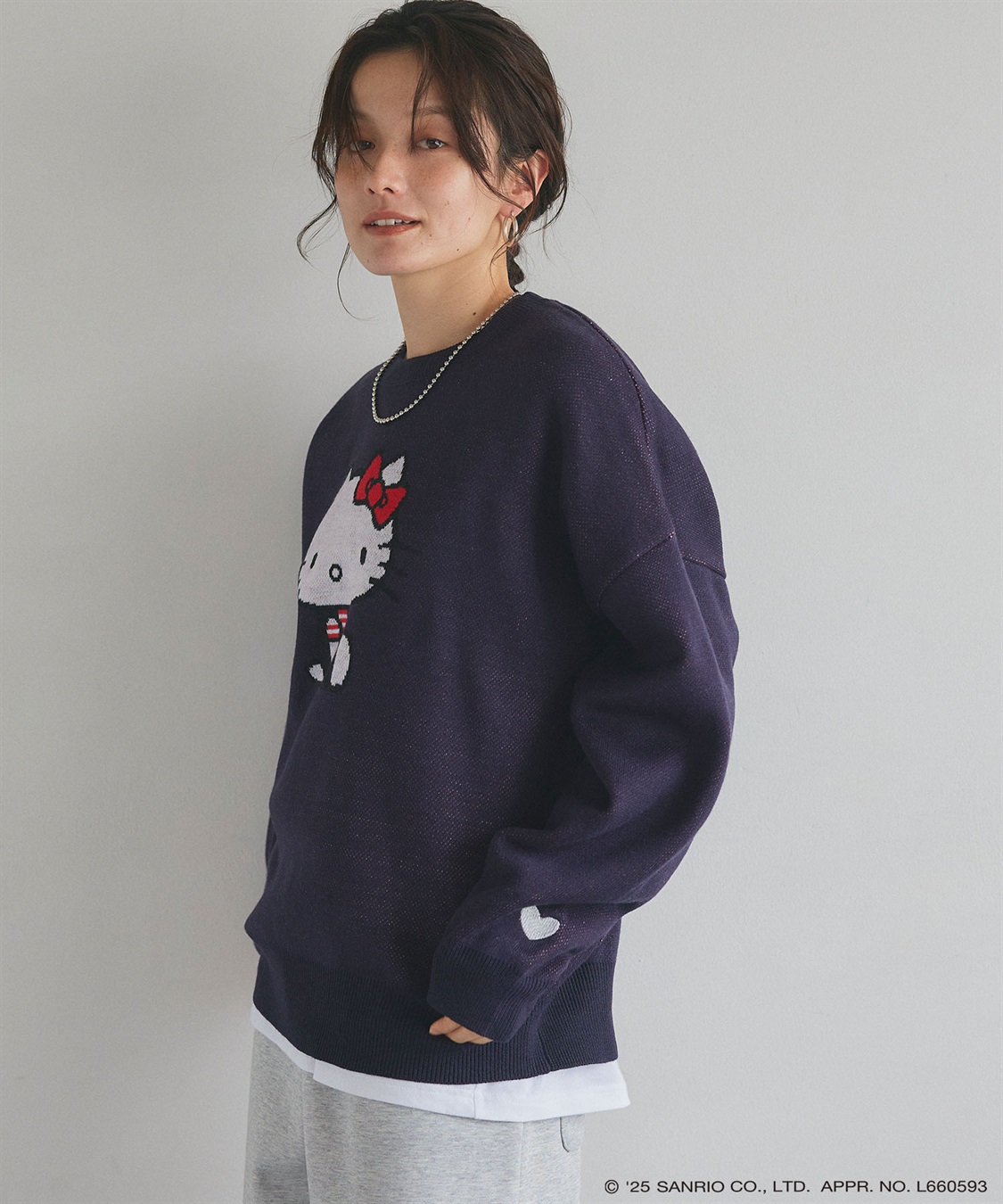 Life Style by cross marche 【sanrio characters】HELLO KITTY/ハローキティジャガードニット/クラシック/レトロ《サンリオキャラクターズ》_sub_17