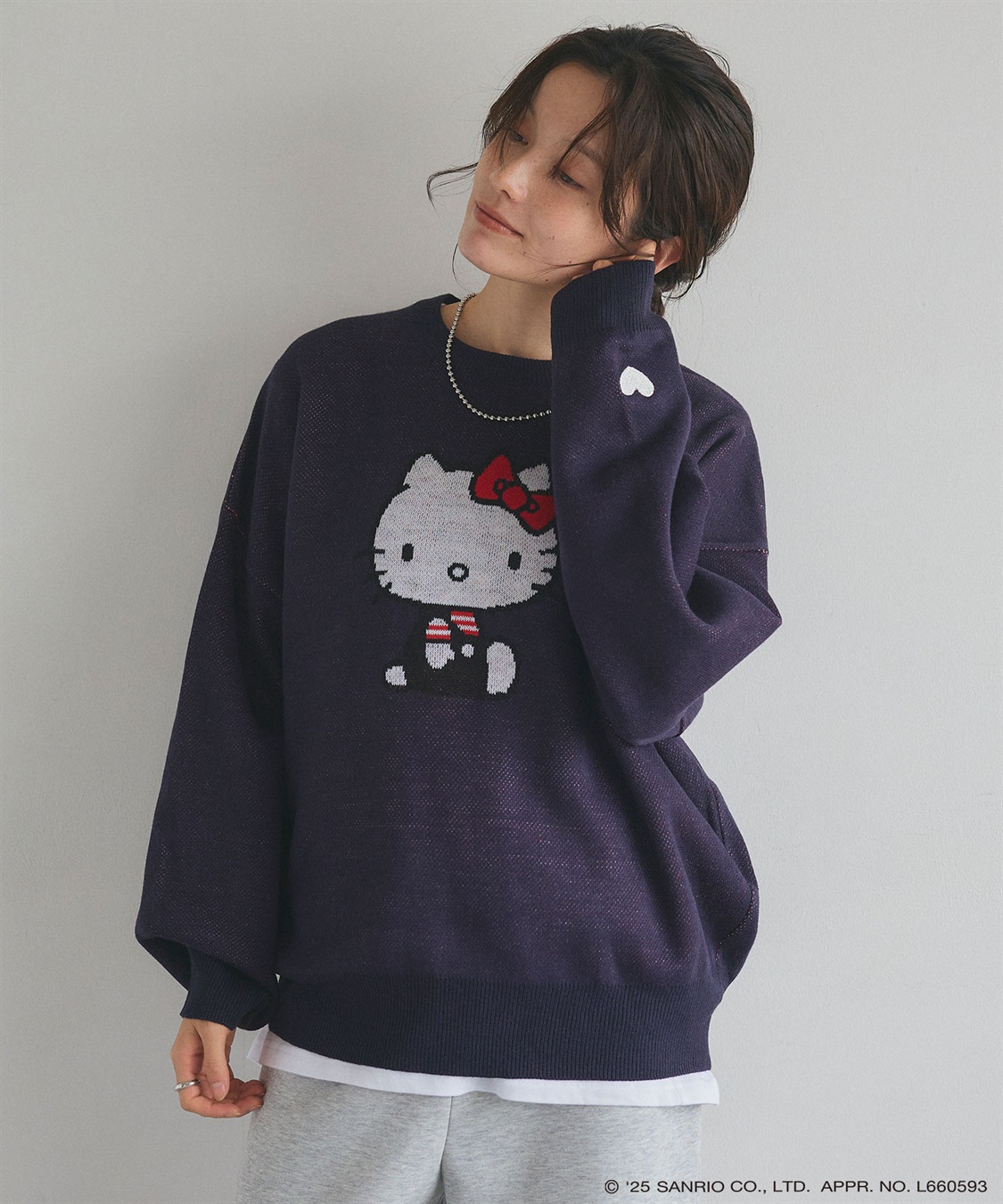 Life Style by cross marche 【sanrio characters】HELLO KITTY/ハローキティジャガードニット/クラシック/レトロ《サンリオキャラクターズ》_sub_18