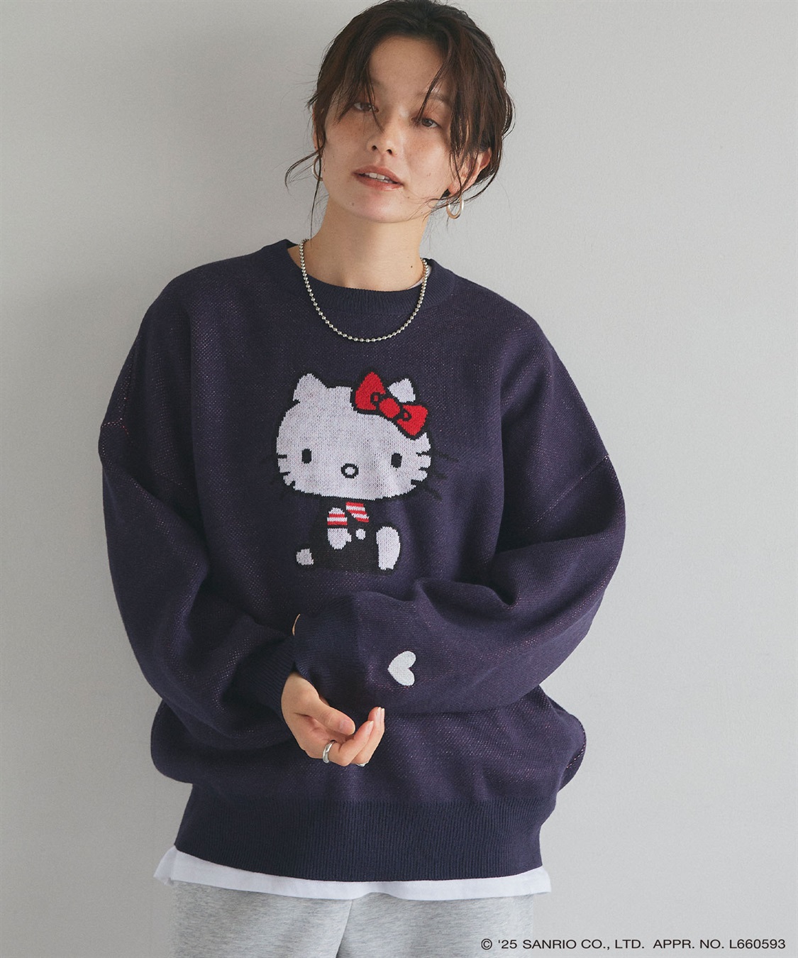 Life Style by cross marche 【sanrio characters】HELLO KITTY/ハローキティジャガードニット/クラシック/レトロ《サンリオキャラクターズ》_sub_19