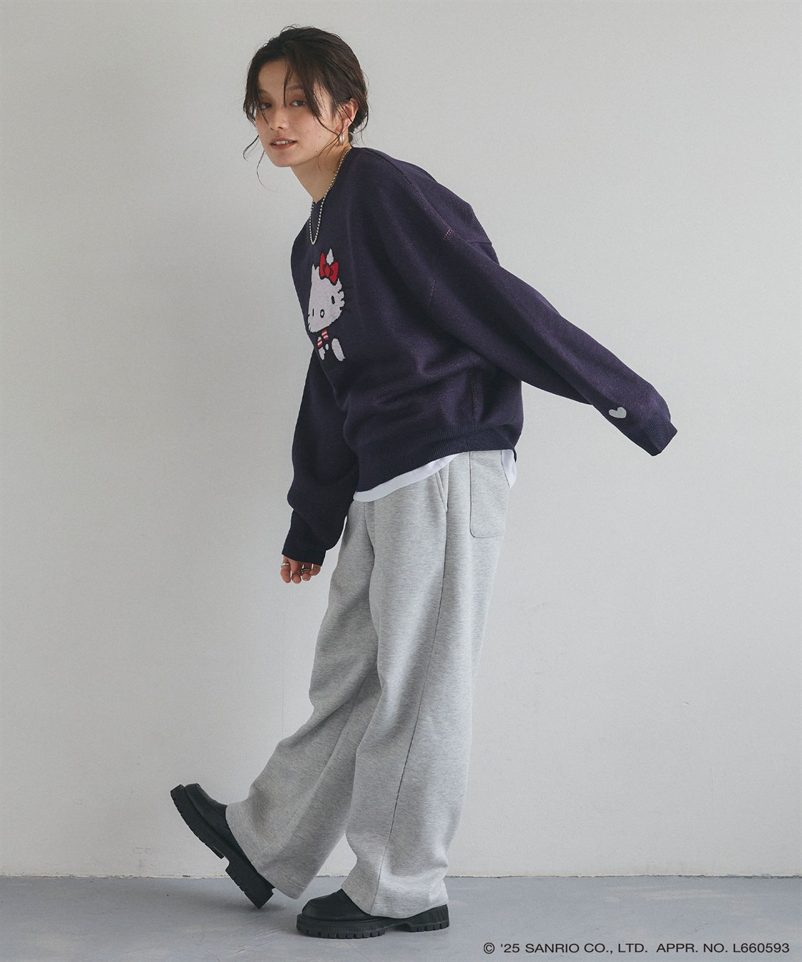 Life Style by cross marche 【sanrio characters】HELLO KITTY/ハローキティジャガードニット/クラシック/レトロ《サンリオキャラクターズ》_sub_22