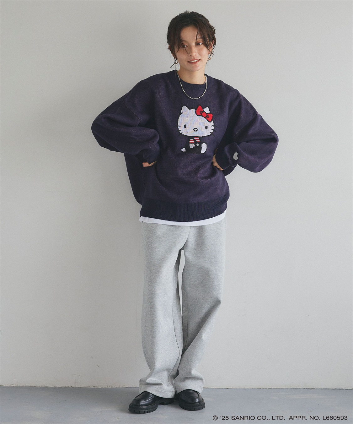 Life Style by cross marche 【sanrio characters】HELLO KITTY/ハローキティジャガードニット/クラシック/レトロ《サンリオキャラクターズ》_sub_23