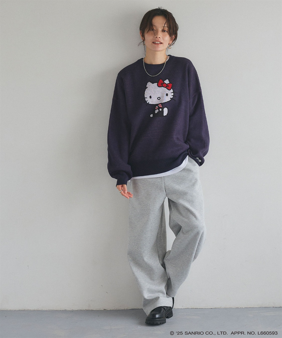 Life Style by cross marche 【sanrio characters】HELLO KITTY/ハローキティジャガードニット/クラシック/レトロ《サンリオキャラクターズ》_sub_24