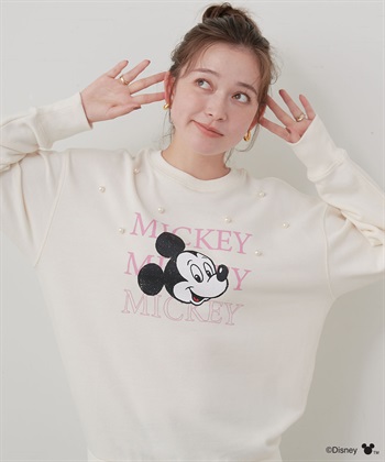 Life Style by cross marche 【Disney/ディズニー】Mickey Mouse/ミッキーマウスパール付き裏毛ドロップショルダープリントスウェットプルオーバー_subthumb_15
