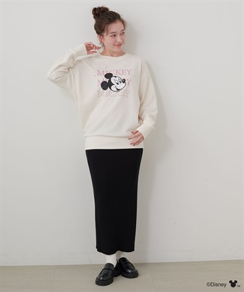 Life Style by cross marche 【Disney/ディズニー】Mickey Mouse/ミッキーマウスパール付き裏毛ドロップショルダープリントスウェットプルオーバー_subthumb_22