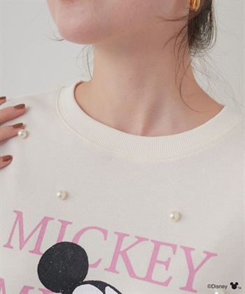 Life Style by cross marche 【Disney/ディズニー】Mickey Mouse/ミッキーマウスパール付き裏毛ドロップショルダープリントスウェットプルオーバー_subthumb_23