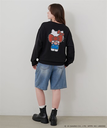 Life Style by cross marche 【sanrio characters】HELLO KITTY/ハローキティ裏毛ドロップショルダープリントスウェットプルオーバー《サンリオキャラクターズ》_subthumb_9