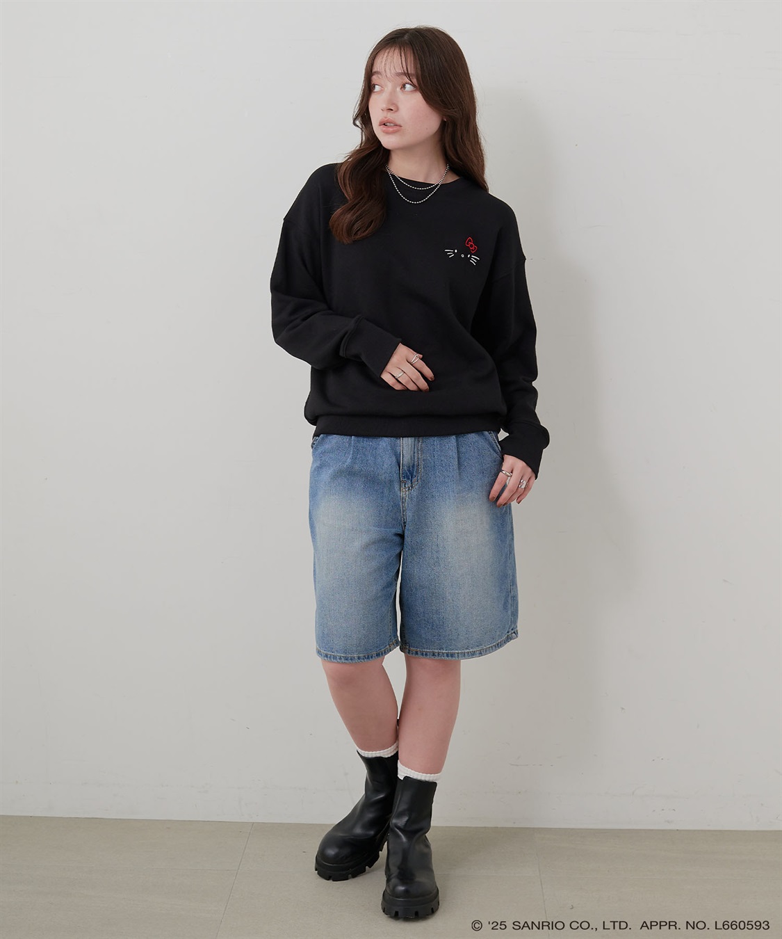 Life Style by cross marche 【sanrio characters】HELLO KITTY/ハローキティ裏毛ドロップショルダープリントスウェットプルオーバー《サンリオキャラクターズ》_sub_13