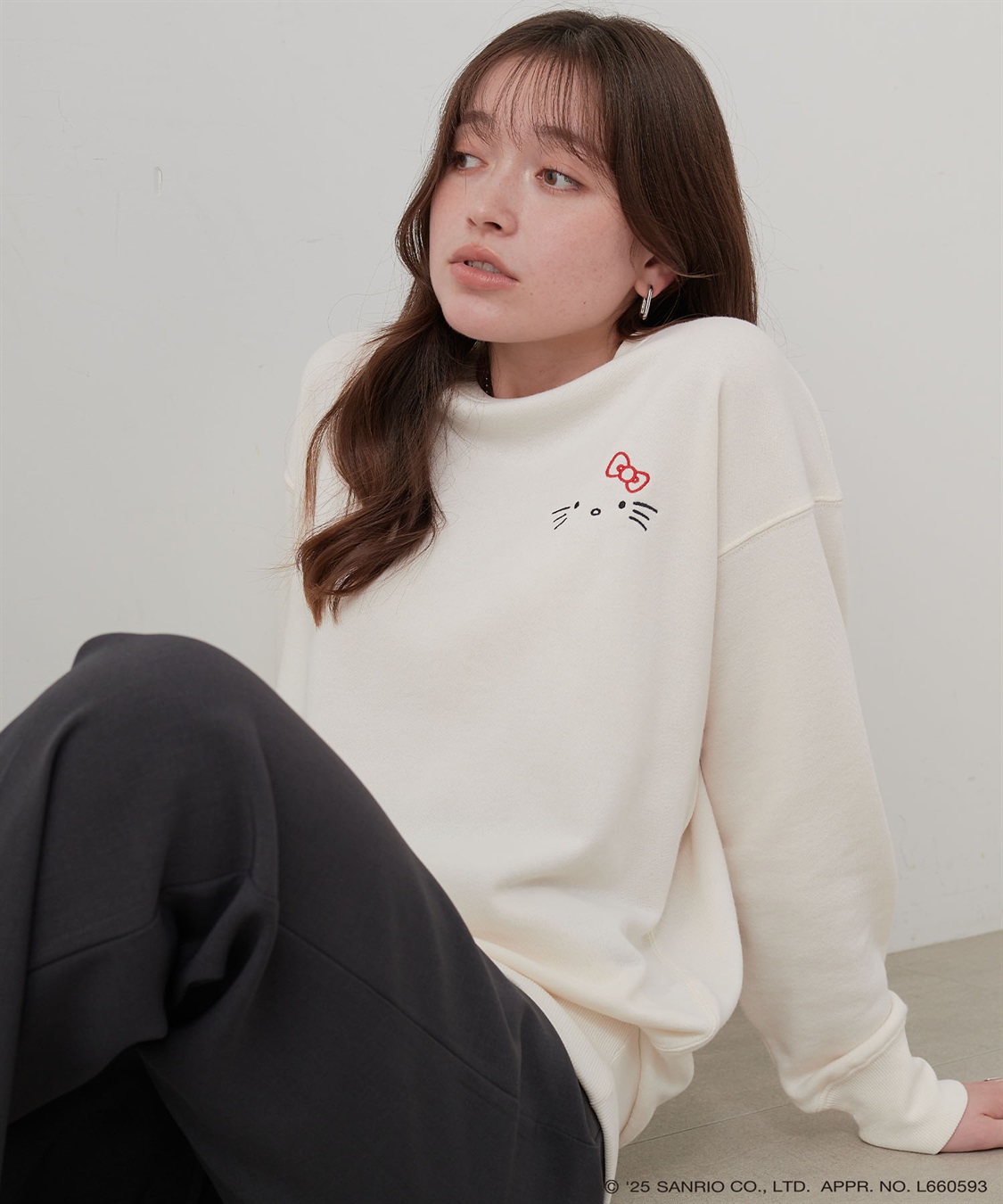 Life Style by cross marche 【sanrio characters】HELLO KITTY/ハローキティ裏毛ドロップショルダープリントスウェットプルオーバー《サンリオキャラクターズ》_sub_14