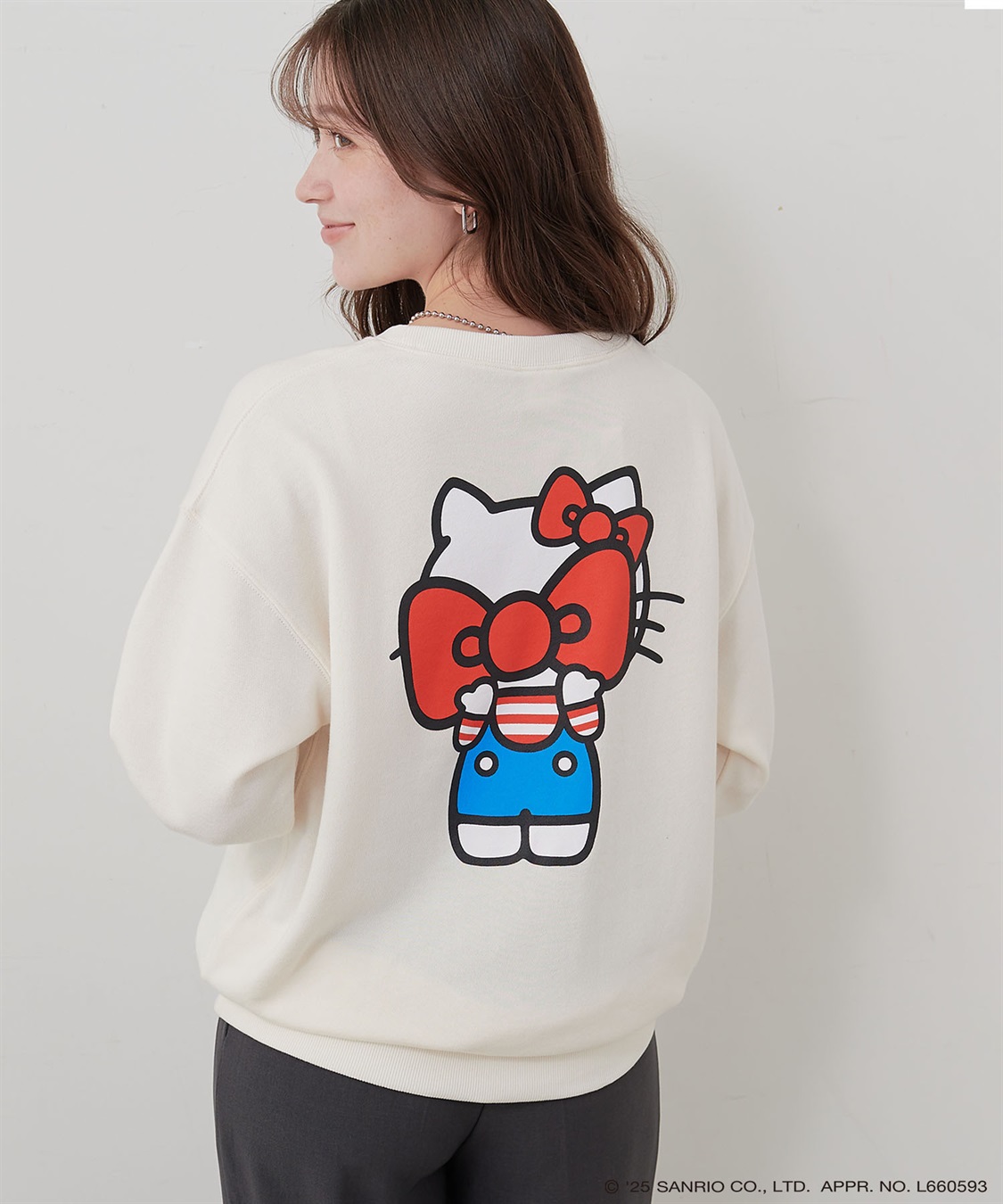 Life Style by cross marche 【sanrio characters】HELLO KITTY/ハローキティ裏毛ドロップショルダープリントスウェットプルオーバー《サンリオキャラクターズ》_sub_16
