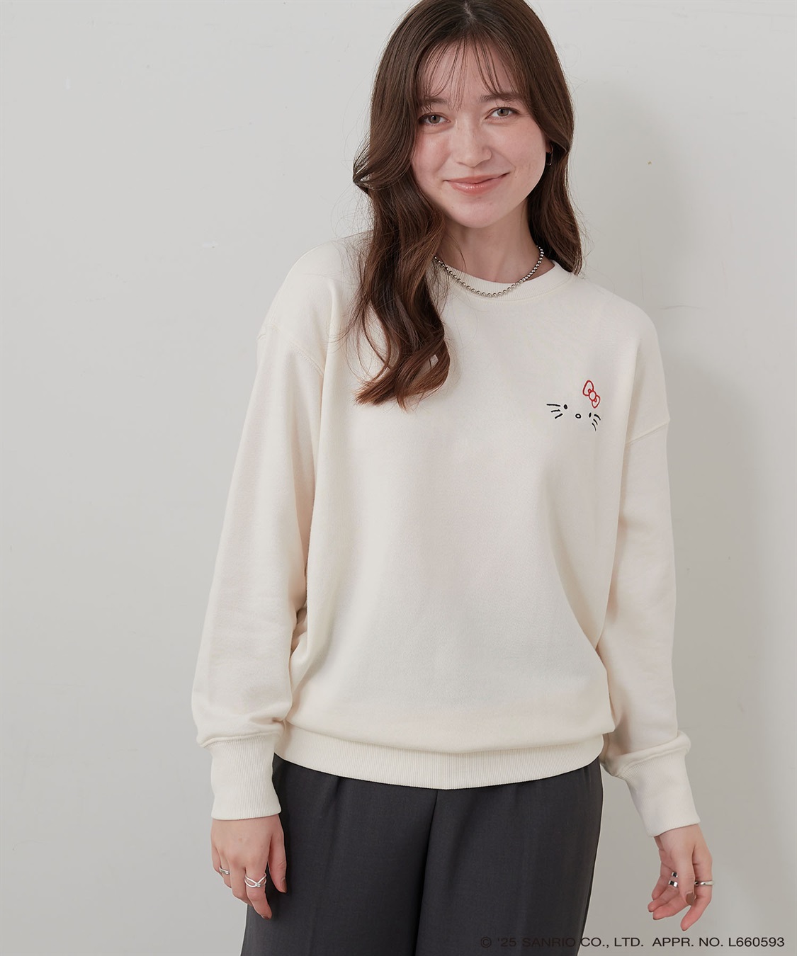 Life Style by cross marche 【sanrio characters】HELLO KITTY/ハローキティ裏毛ドロップショルダープリントスウェットプルオーバー《サンリオキャラクターズ》_sub_18