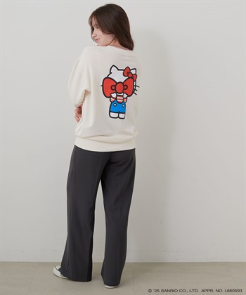Life Style by cross marche 【sanrio characters】HELLO KITTY/ハローキティ裏毛ドロップショルダープリントスウェットプルオーバー《サンリオキャラクターズ》_subthumb_23
