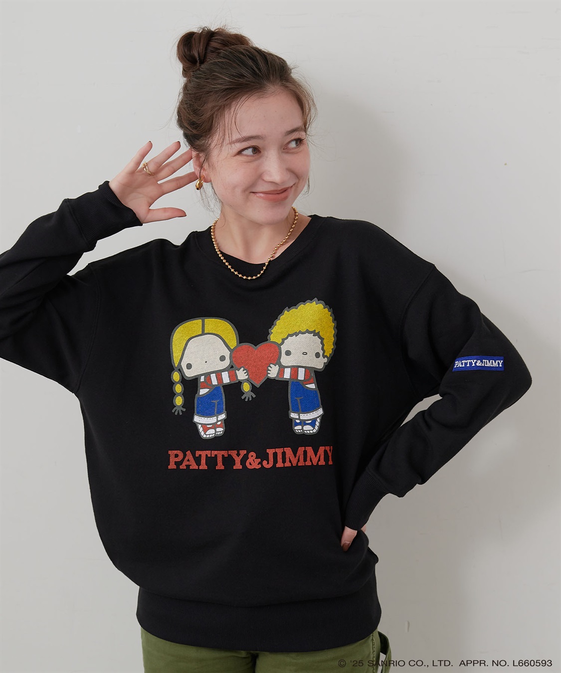 Life Style by cross marche 【sanrio characters】パティ＆ジミープリント裏毛ドロップショルダーレトロプリントスウェットプルオーバー《サンリオキャラクターズ》_sub_17