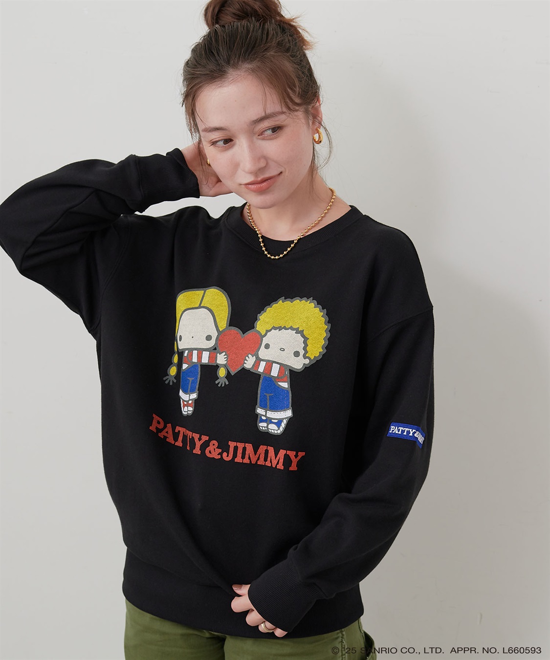 Life Style by cross marche 【sanrio characters】パティ＆ジミープリント裏毛ドロップショルダーレトロプリントスウェットプルオーバー《サンリオキャラクターズ》_sub_20